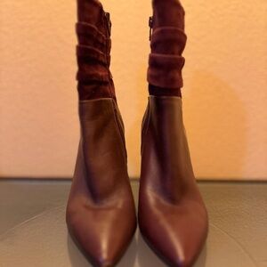 Guess Maroon Heeled Boots